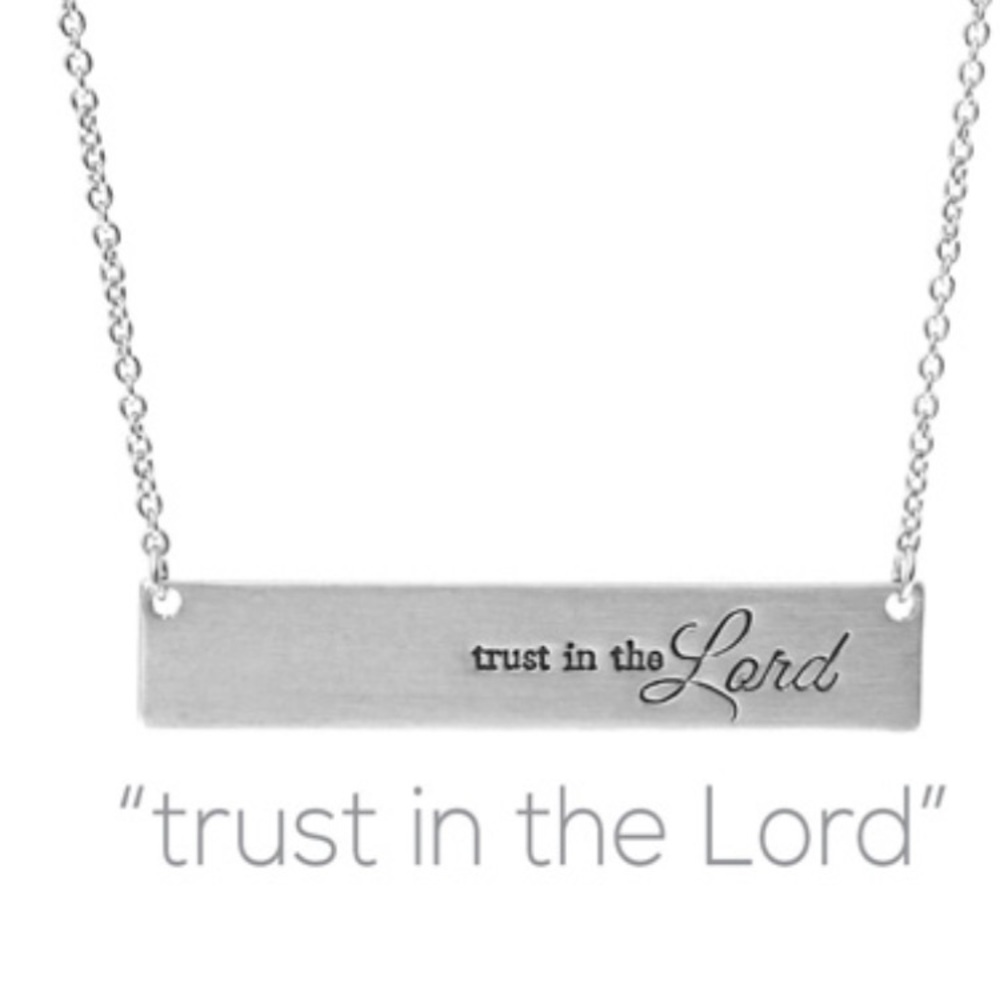 Silver Inspirational Necklace